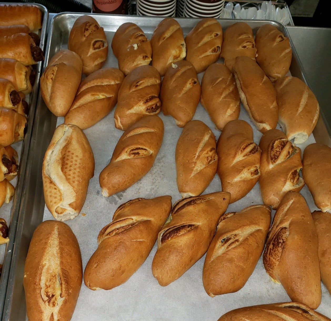 Bolillo with Cream Cheese and Jalapeno Pacos Bakery